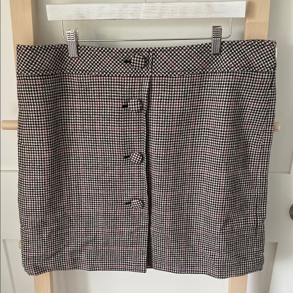 NWOT Loft wool blend mini skirt